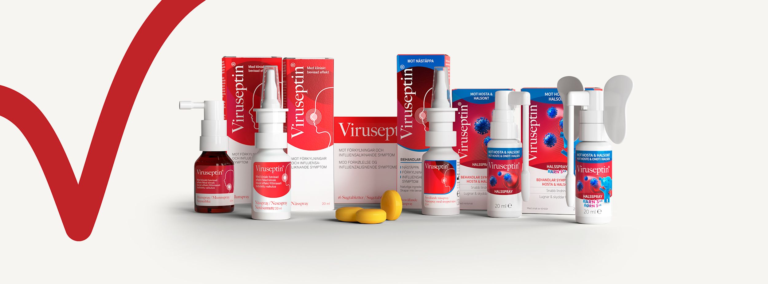Viruseptin Varumärkesbanner.